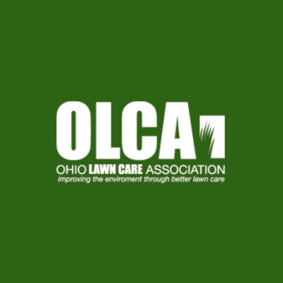 Ohio Lawn Care Association logo on green background.